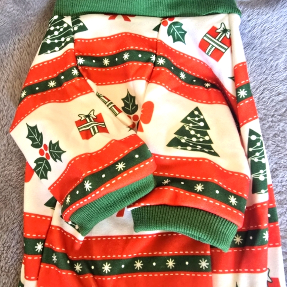NWOT Doggie (Or Cat, Pet) Holiday Jammies!! Holidays Around The Corner! S XL